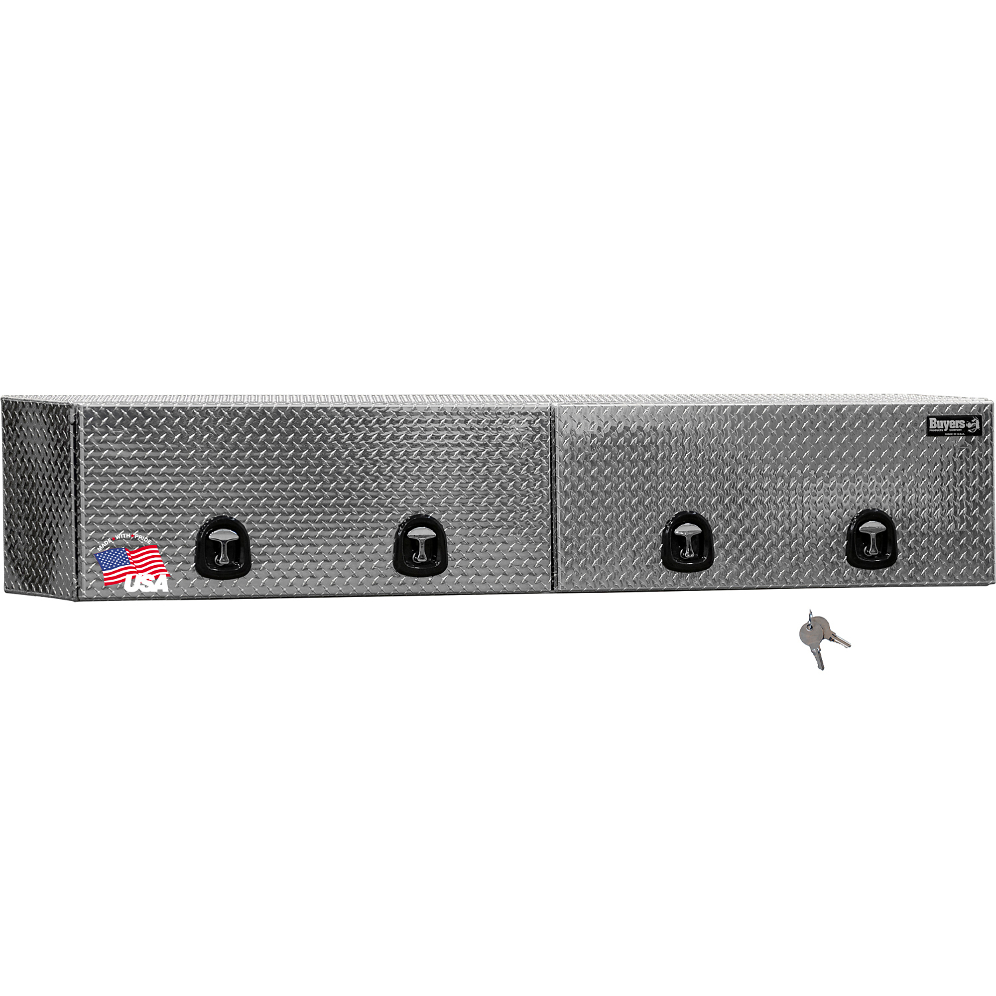 Buyers Products, 18x16x96 Diamond Tread Aluminum Topsider, Width 18 in, Material Aluminum, Color Finish Diamond Plate Silver, Model# 1701770